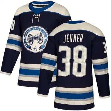 Boone Jenner Reverse Retro 2.0 2022 Columbus Blue Jackets Navy Jersey  Authentic Primegreen #38